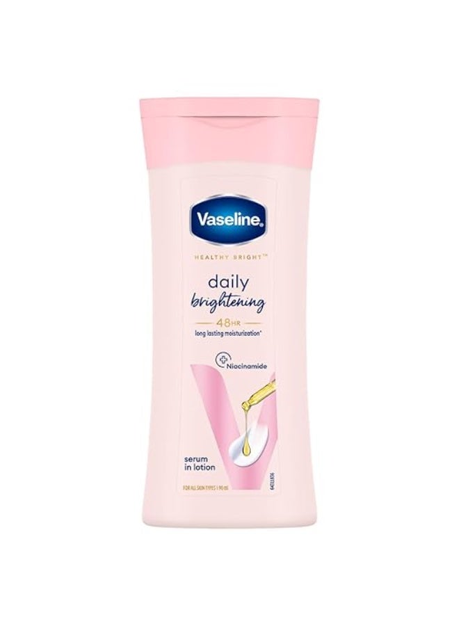Vaseline Daily Brightening Body Lotion For Healthy & Glowing Skin with Niacinamide 90ml - Image 2